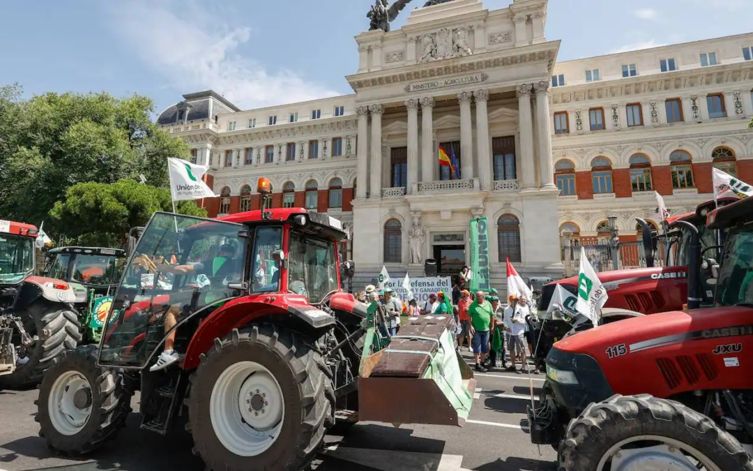 Los agricultores se concentran en Madrid