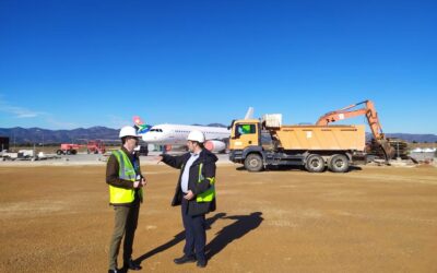 La compañía aeronáutica eCube construye en el aeropuerto de Castellón un hangar de 2.400 m2 para procesar y almacenar piezas de aviones
